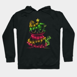 Meow Catmas Lights Ugly Sweater by Tobe Fonseca Hoodie